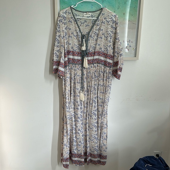 Garden days midi dress size M/L floral print - Picture 1 of 3
